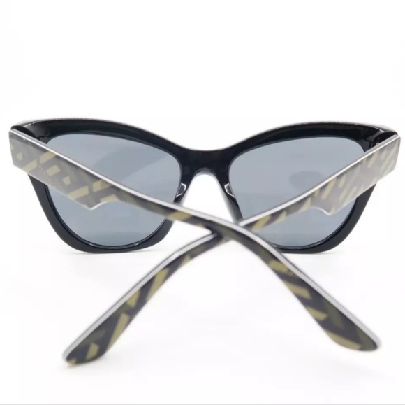 Versace Black Sunglasses with Patterned Temples main image 14